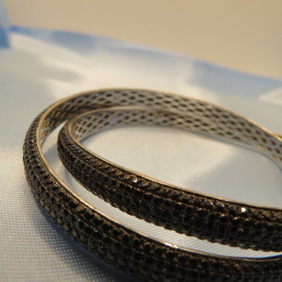 Sterling Silver Bangle Bracelets - Picture 6 of 6